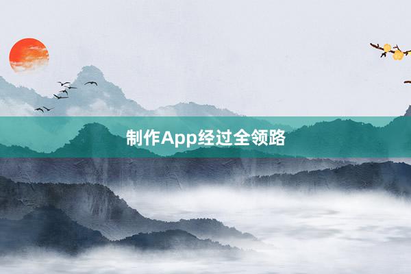 制作App经过全领路